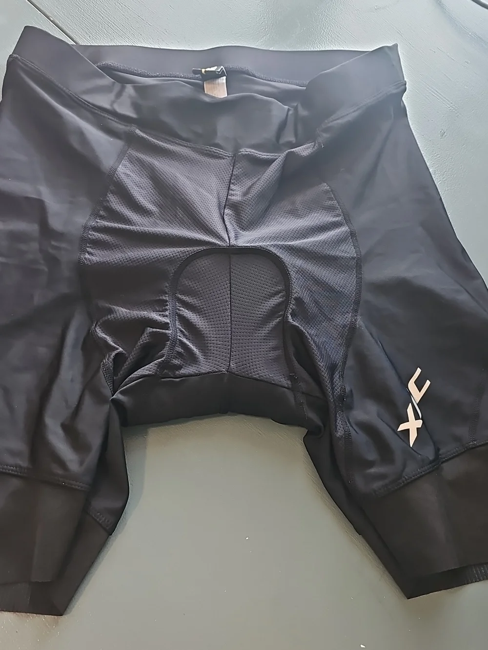 XGC Padded Cycling Shorts Mens Size XL Black Bike Compression Spandex Synthetic‎
